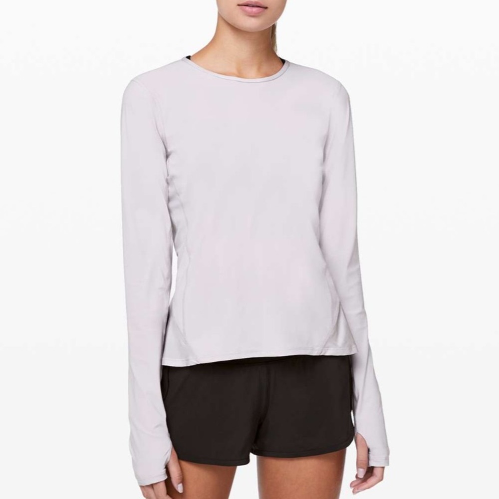 Lululemon Look Ahead Run Long Sleeve Iced Iris